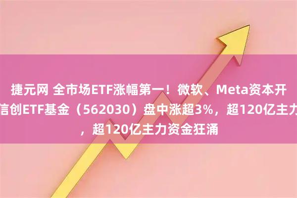 捷元网 全市场ETF涨幅第一!微软、Meta资本开支乐观,信创ETF基金(562030)盘中涨超3%,超120亿主力资金狂涌